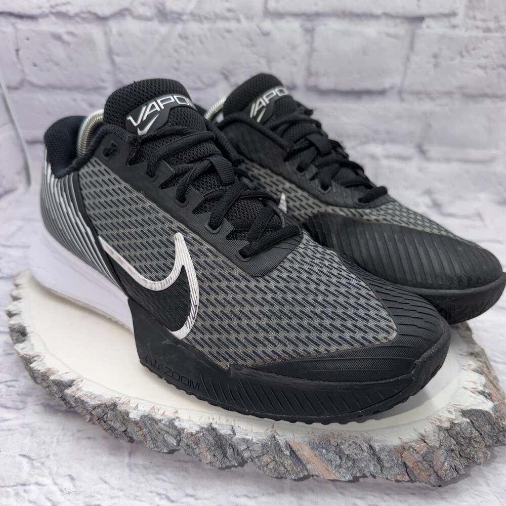 NikeCourt Air Zoom Vapor Pro 2 Women's Tennis Shoes Black White Size 10.5